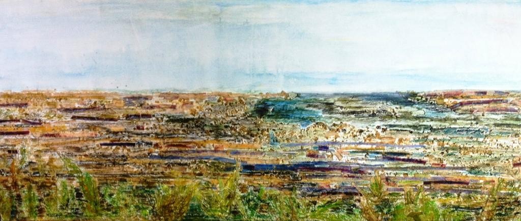 Estuary - Faversham Creek, mixed media